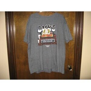 Dicks Last Resort Mens Helping Stupid People Breed Since 1985 Gray T-Shirt  2XL